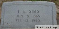 T E Sims