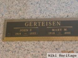 John F Gerteisen