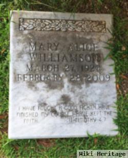 Mary Alice Williamson