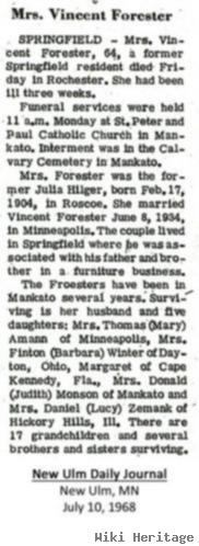 Julia Hilger Forester