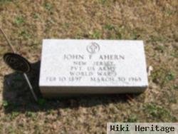 Pvt John F. Ahern