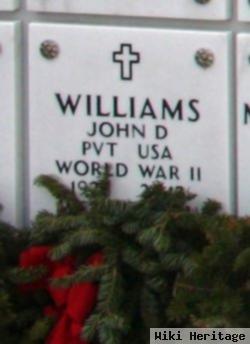 Pvt John D Williams