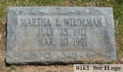 Martha E Wiedeman