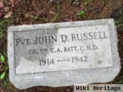 Pvt John Dudley Russell