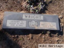 Leonard W Wright