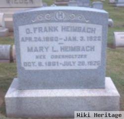 Mary L Oberholtzer Heimbach