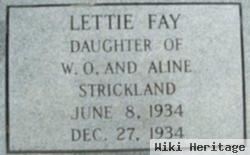 Lettie Faye Strickland