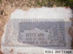 Betty Ann Deason Simonson