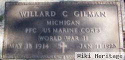 Pfc Willard Clarence Gilman