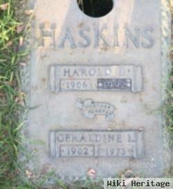 Harold D Haskins