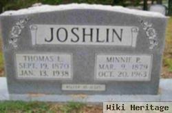 Minnie Lee Peeler Joshlin