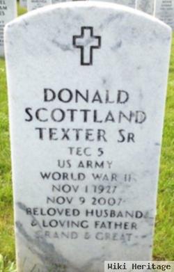 Donald Scottland Texter, Sr