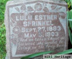 Lulu Esther Sprinkel