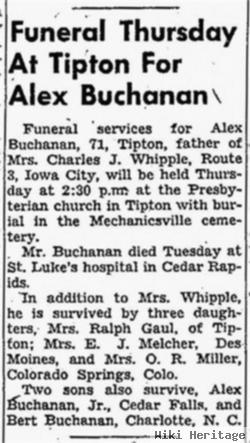 Alexander "alex" Buchanan, Jr