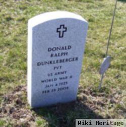 Pvt Donald Ralph Dunkleberger