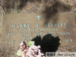 Harry A Peeples