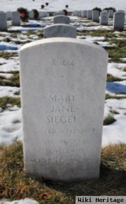 Mary Jane Ulik Siegel