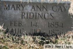 Mary Ann Gay Ridings