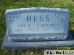 Fred H Hess