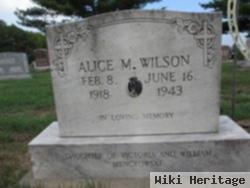 Alice M Wilson