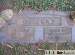 William E Osiecky