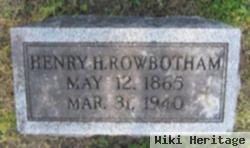 Henry H Rowbotham