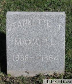 Jeannette F Maxwell