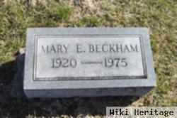 Mary E Beckham