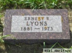 Ernest R Lyons