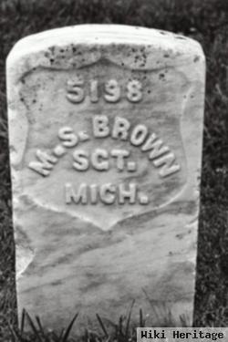 Sgt Martin S. Brown