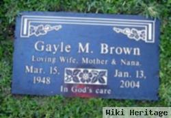 Gayle M Brown