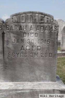 Sarah A Sprigle Adams