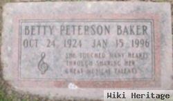 Betty Peterson Baker