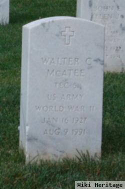 Walter C Mcatee