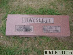 Hazel E Hayslett