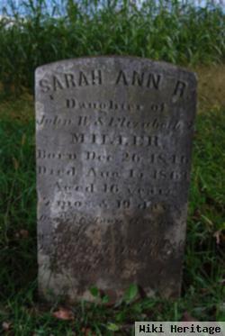 Sarah Ann R. Miller
