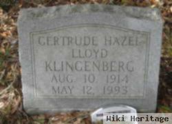 Gertrude Hazel Lloyd Klingenberg