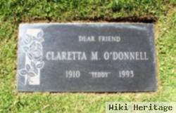 Claretta M. "teddy" Goarcke O'donnell