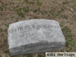 Gertrude W Henderson