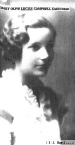 Mary Olive Lucile Campbell Kauffman