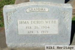 Irma Durio Webb