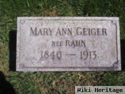 Mary Ann Rahn Geiger