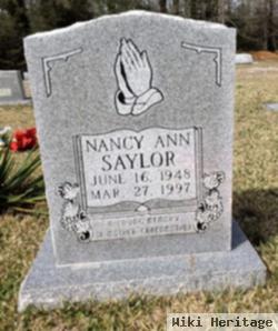 Nancy Ann Saylor