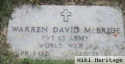 Warren David Mcbride