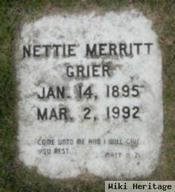 Nettie Merritt Grier