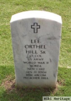 Lee Orthel Hill, Sr