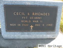 Cecil E. Rhoades