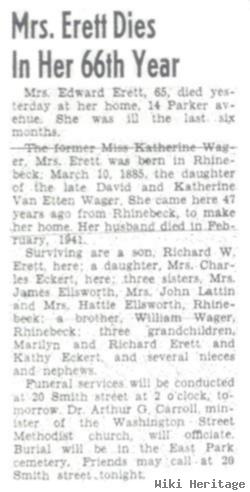 Katherine Wager Erett