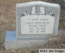 Sarah Irene Mcgee Franks Smith