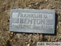 Franklin O Benton